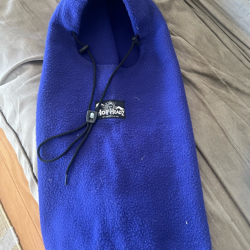 Blue Fleece Hooded Hat